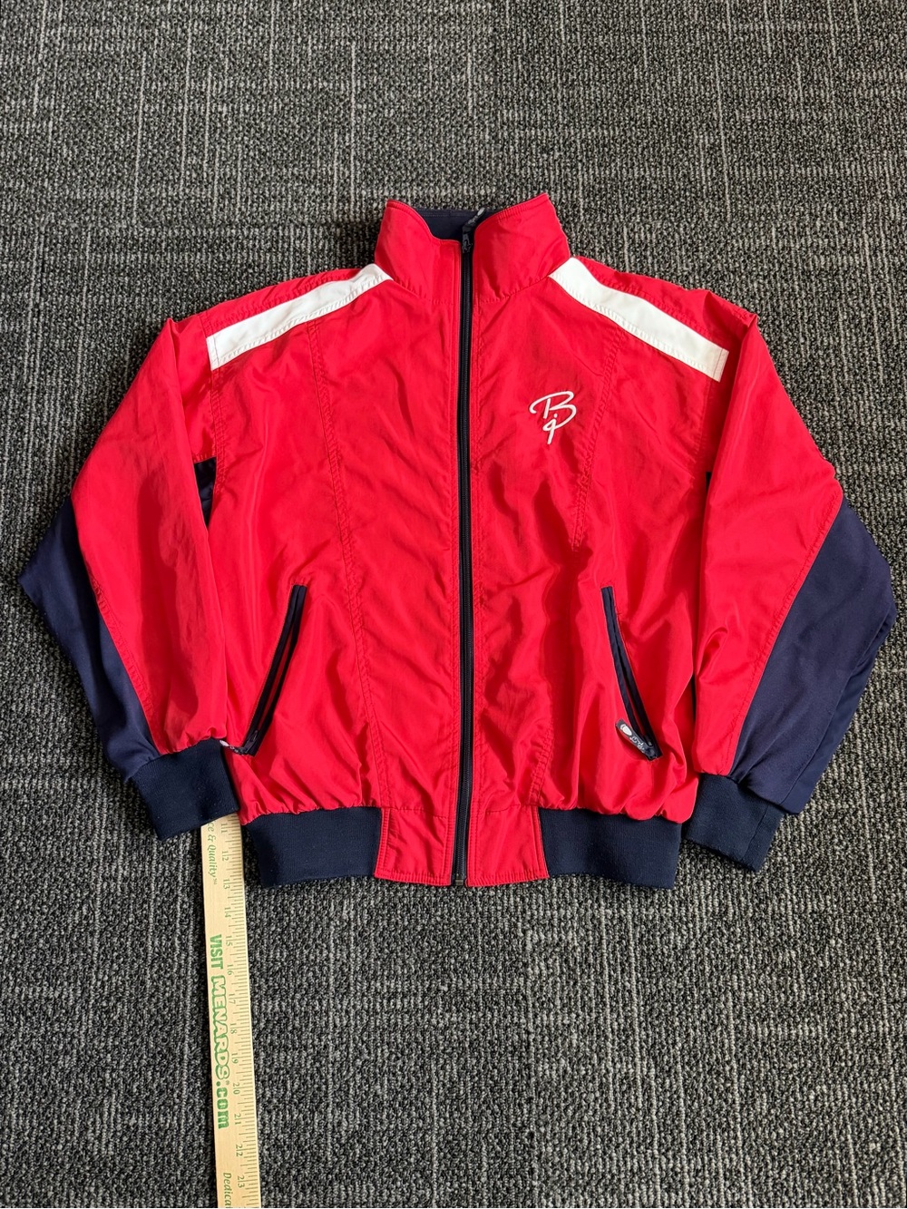 Bjorn Daehlie Mens Mesh Lined Jacket Red Blue Small